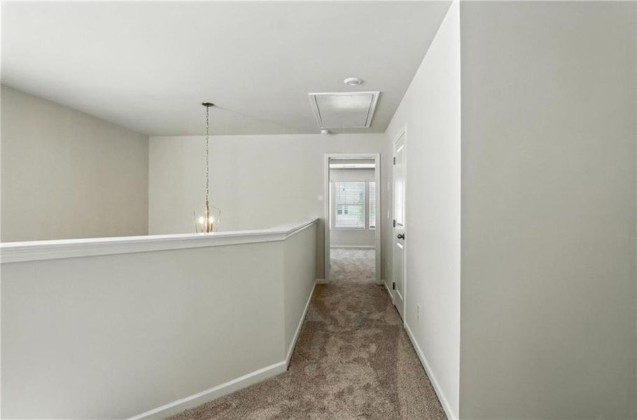 Furnished interior view inside a new home in Castleberry Pointe, Dawsonville (Image 7).