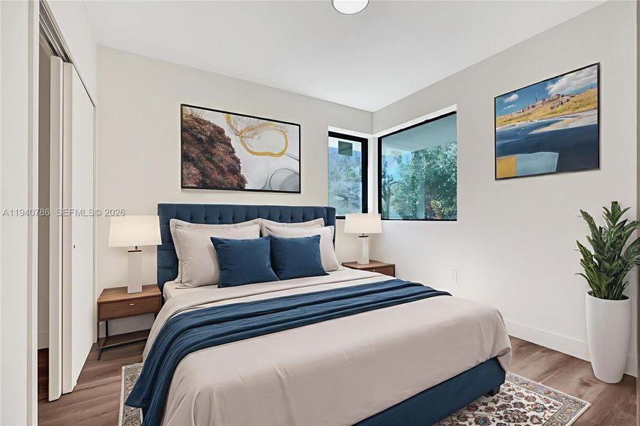 Furnished interior view inside a new home in , Miami (Image 9).