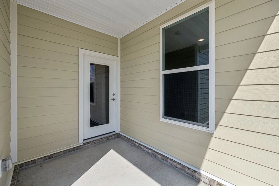 Exterior details and patio area of a home in Stewart's Glen | 55+ Community, Smyrna (Image 19).