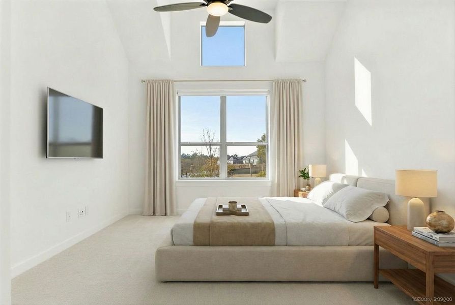 Furnished interior view inside a new home in Cottonwood Creek, Rowlett (Image 12).