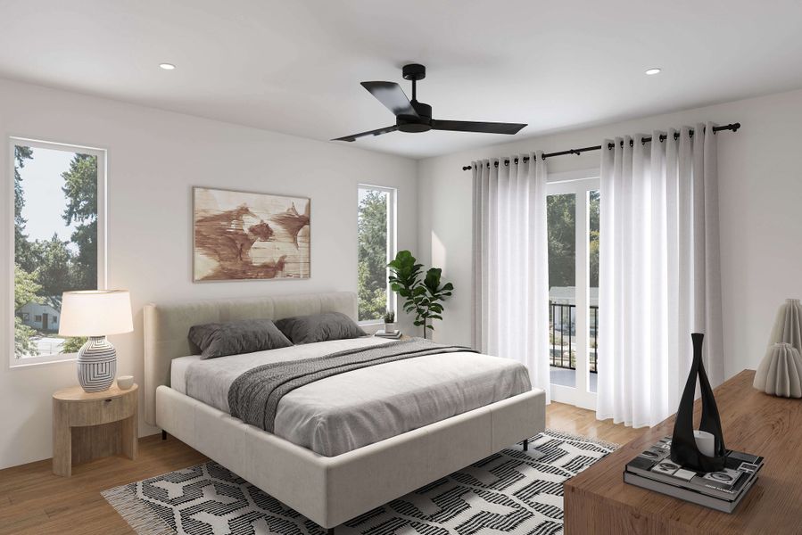 Furnished interior view inside a new home in , Denver (Image 5).