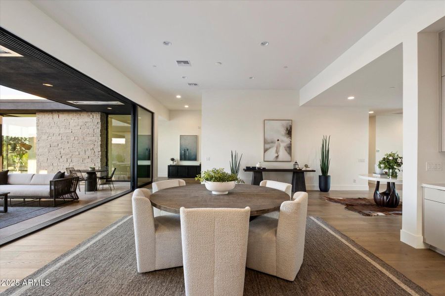 Disappearing Wall of Glass