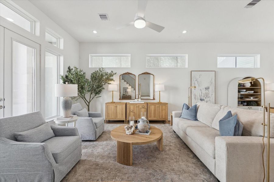 Furnished interior view inside a new home in Upland Estates, Houston (Image 8).