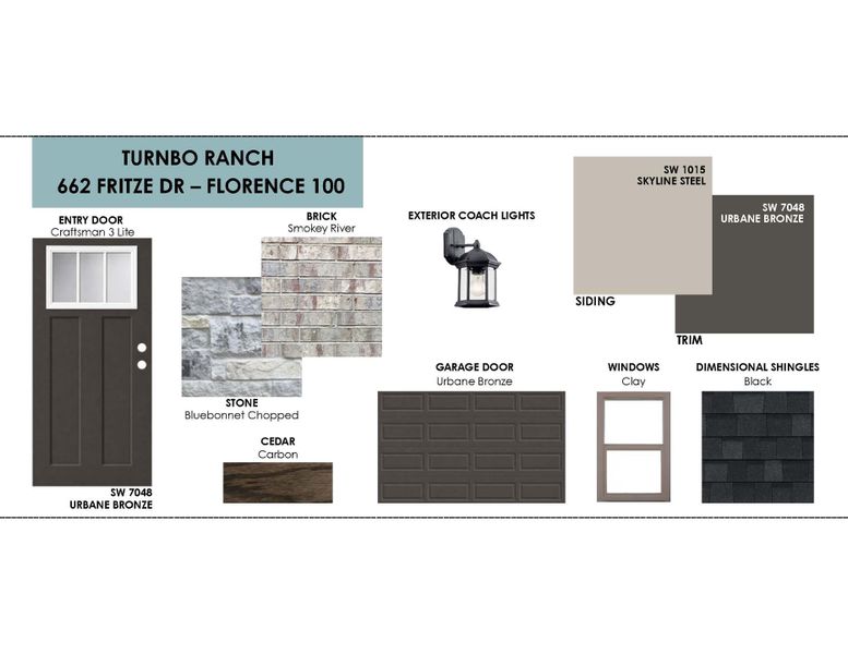 Sample of building materials used in homes in Turnbo Ranch, Killeen (Image 11).
