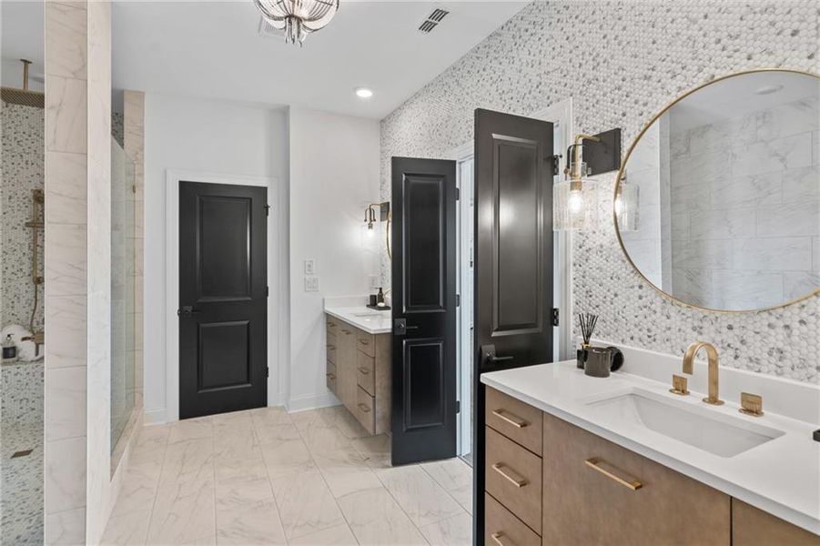 Furnished interior view inside a new home in Waterhaven, Cumming (Image 17).