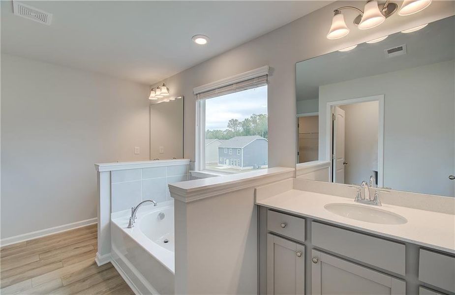 Furnished interior view inside a new home in Westminster, Covington (Image 5). Furnished interior view inside a new home in Westminster, Covington (Image 5).