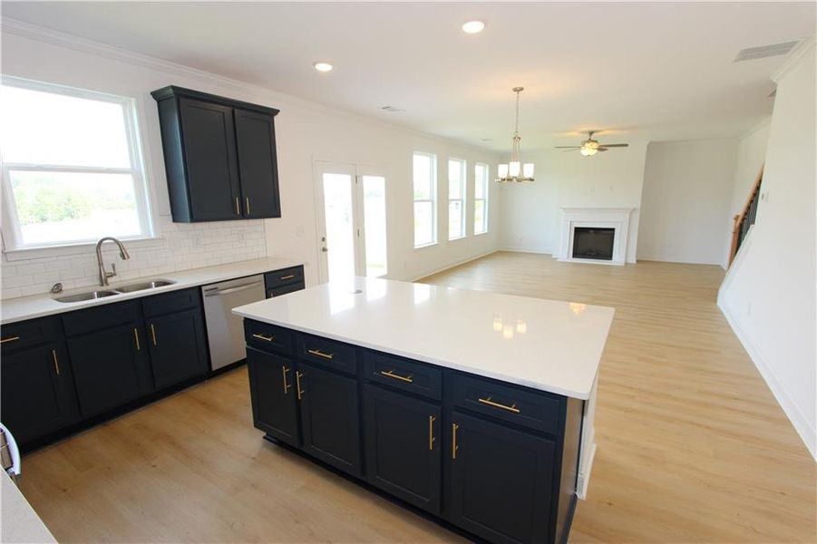 Furnished interior view inside a new home in Clark Farms, Flowery Branch (Image 10).