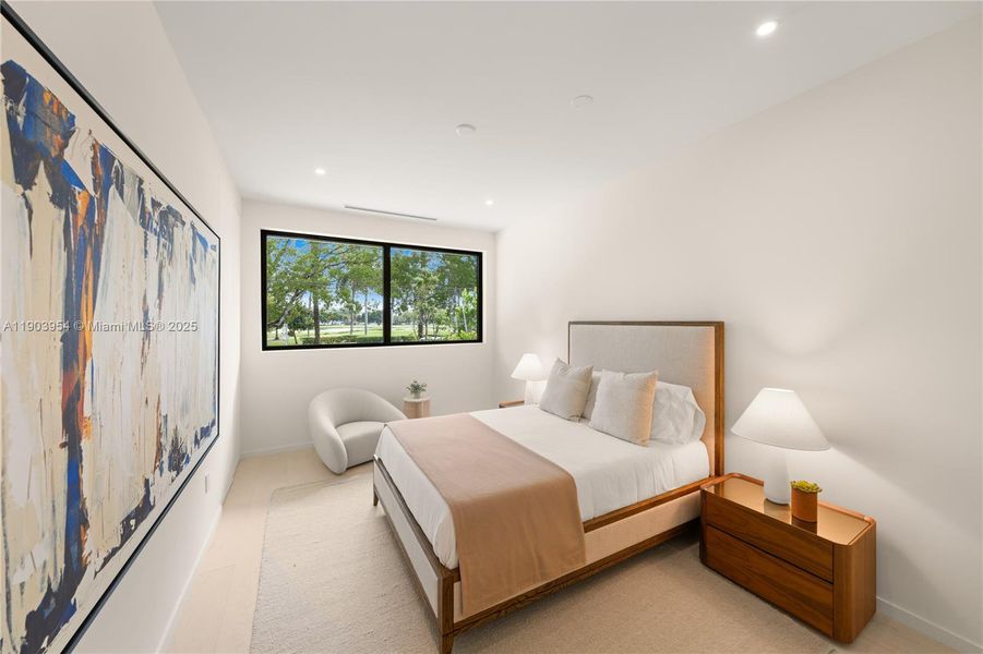 Furnished interior view inside a new home in , Miami Beach (Image 66).