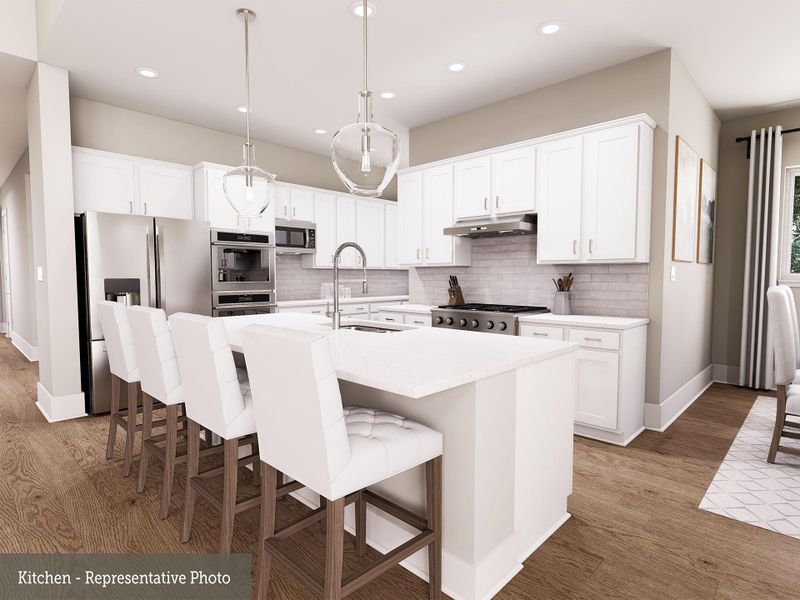 Furnished interior view inside a new home in The Woodlands Hills - Premier Collection, Willis (Image 12).