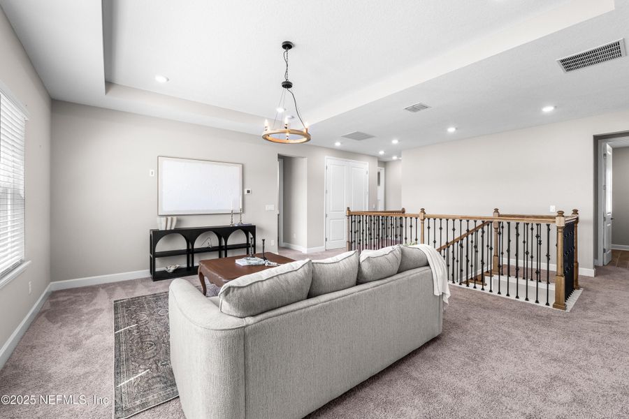 Furnished interior view inside a new home in The Cove at Beachwalk, St. Johns (Image 36). Furnished interior view inside a new home in The Cove at Beachwalk, St. Johns (Image 36).