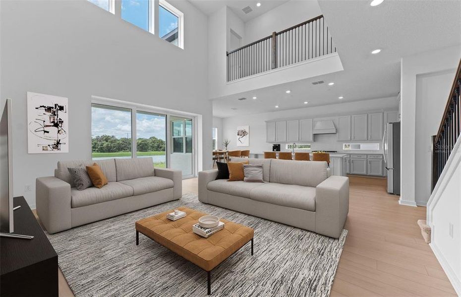 Furnished interior view inside a new home in Riverwood, Zephyrhills (Image 6).
