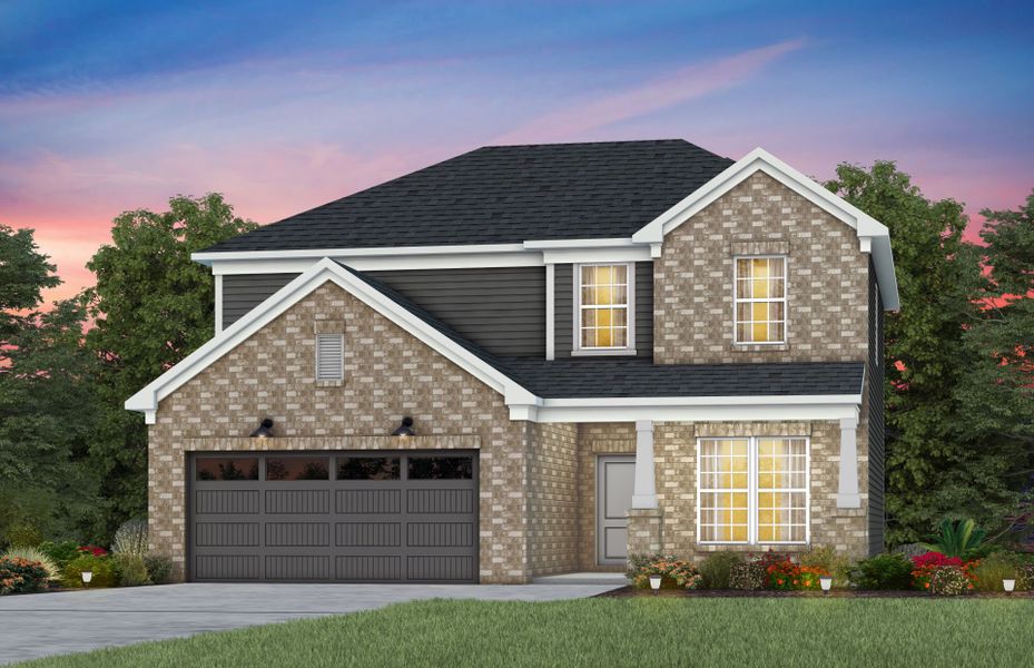 Front exterior of a new home in Kinsdale, Lancaster, SC, highlighting curb appeal (Image 20). Front exterior of a new home in Kinsdale, Lancaster, SC, highlighting curb appeal (Image 20).