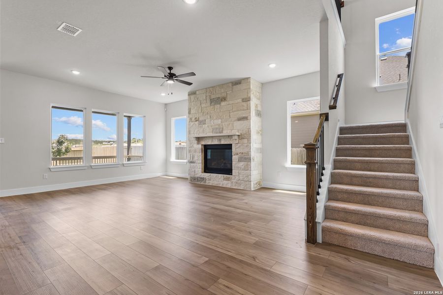 Spacious, unfurnished interior of a new home in Homestead, Schertz (Image 33). Spacious, unfurnished interior of a new home in Homestead, Schertz (Image 33).