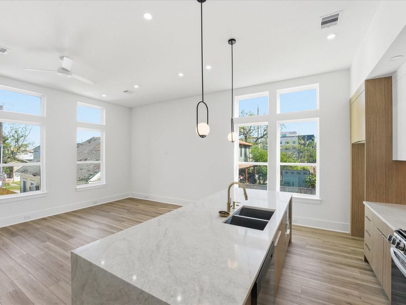 Furnished interior view inside a new home in , Houston (Image 9).