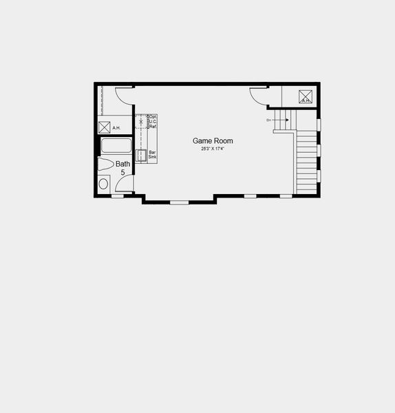 2D floor plan layout for the Humboldt II by Taylor Morrison in Victoria Lakes, Odessa, FL (Image 4).