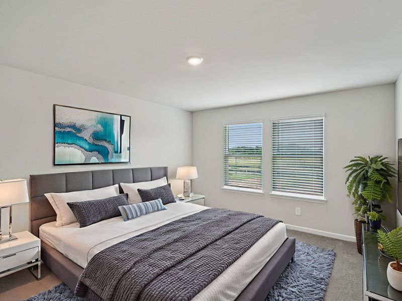 Primary Bedroom in the Thompson floorplan at a Meritage Homes community in Atlanta, GA.