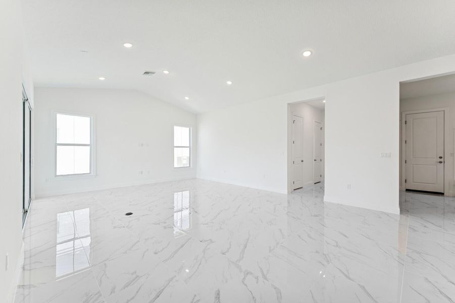 Spacious, unfurnished interior of a new home in Salerno Reserve - Single Family, Stuart (Image 22). Spacious, unfurnished interior of a new home in Salerno Reserve - Single Family, Stuart (Image 22).