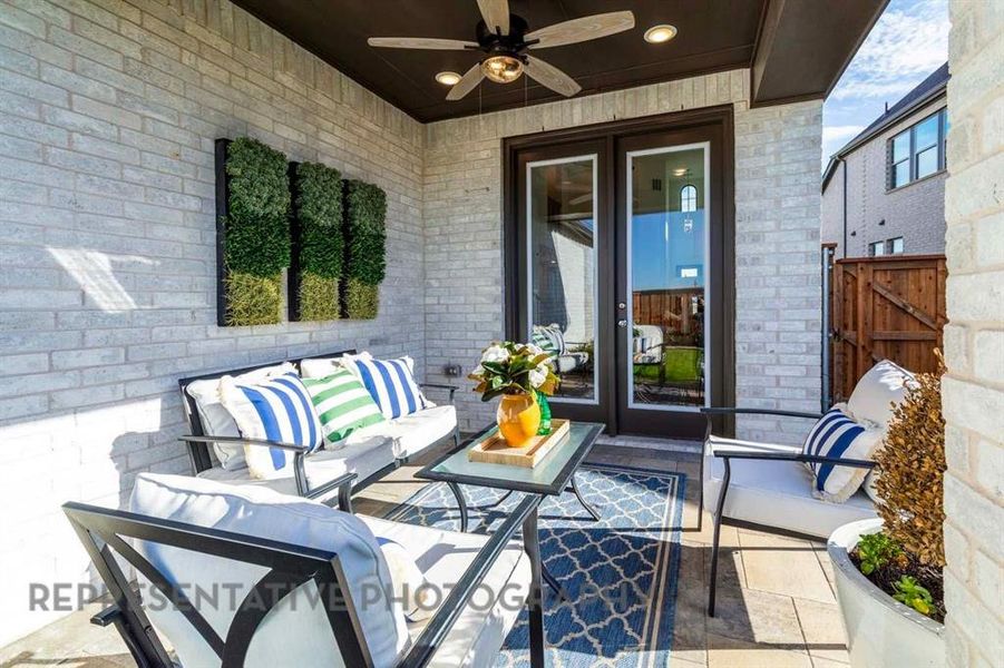 Furnished interior view inside a new home in Aster Park: 40ft. lots, McKinney (Image 23).