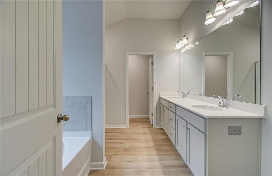 Furnished interior view inside a new home in Cedar Grove Commons, Conley (Image 6).