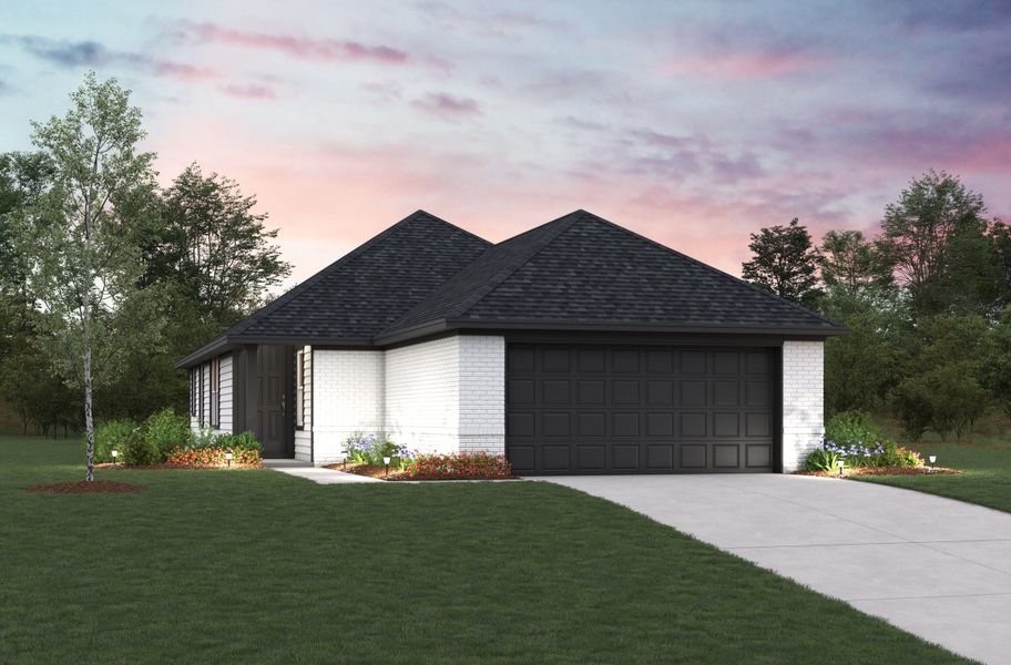 Representative exterior photo of a completed home built from the Hays by Beazer Homes in Laurel Landing: Founders Collection, Alvin, TX (Image 2).