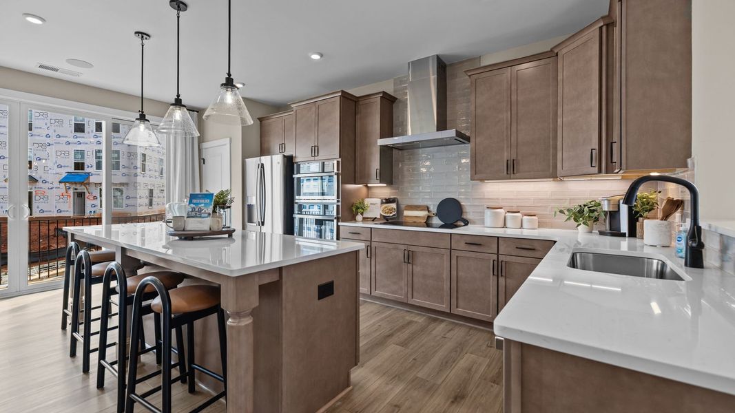 Furnished interior view inside a new home in The River District Townhomes, Charlotte (Image 7).