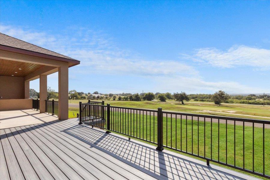 Exterior details and patio area of a home in , Bastrop (Image 28).