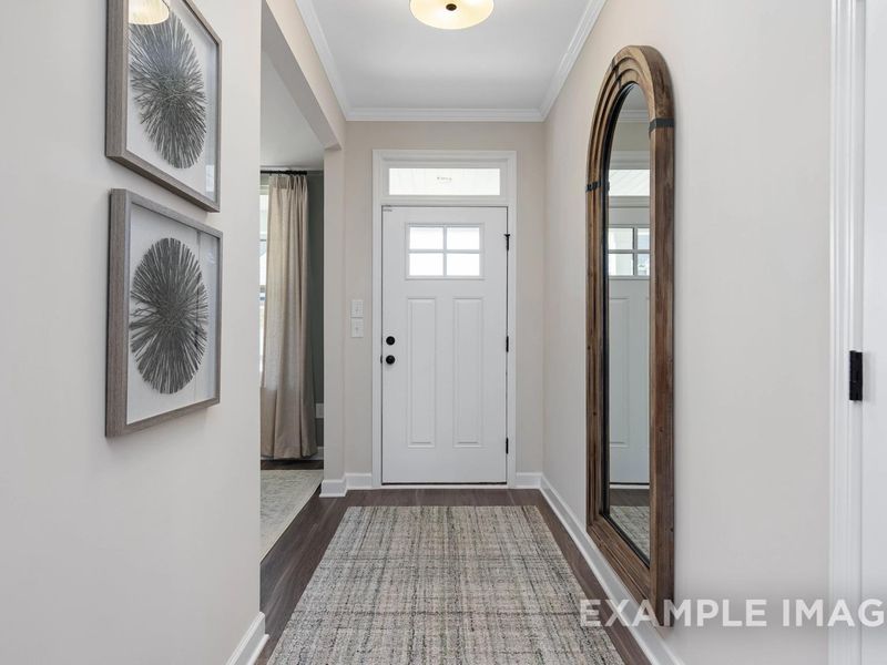 Representative furnished interior of a home built from the The Willow B by Davidson Homes LLC in Retreat at North Main, Lillington (Image 29).