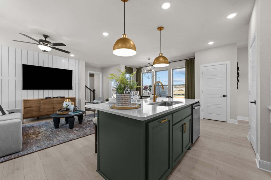 Representative furnished interior of a home built from the The Jaden by David Weekley Homes in Painted Tree Woodland West – Cottages, McKinney (Image 3). Representative furnished interior of a home built from the The Jaden by David Weekley Homes in Painted Tree Woodland West – Cottages, McKinney (Image 3).