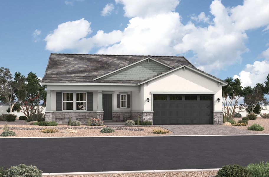 Representative exterior photo of a completed home built from the Bartlett by Beazer Homes in Sanctuary, Phoenix, AZ (Image 2). Representative exterior photo of a completed home built from the Bartlett by Beazer Homes in Sanctuary, Phoenix, AZ (Image 2).