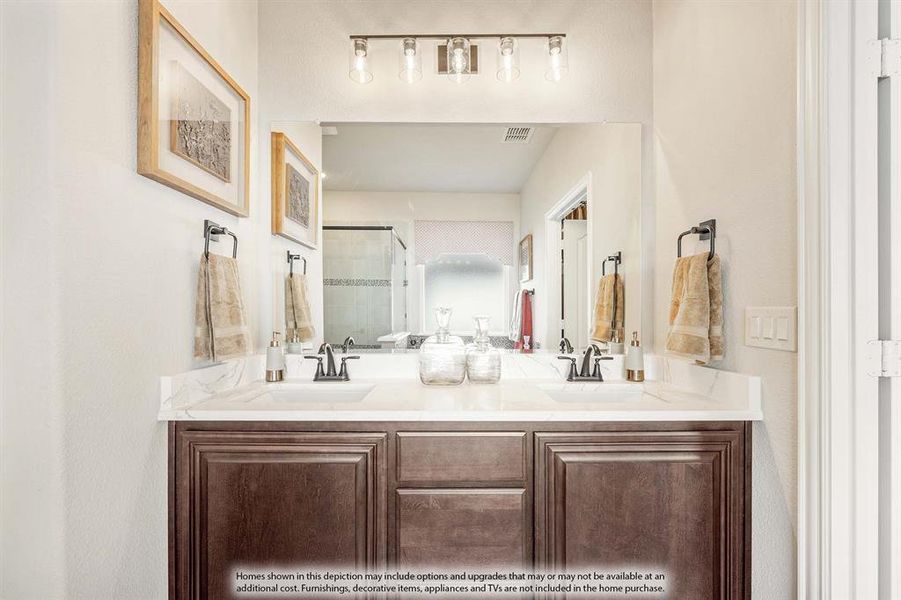 Furnished interior view inside a new home in The Lakes at Parks of Aledo, Aledo (Image 36).