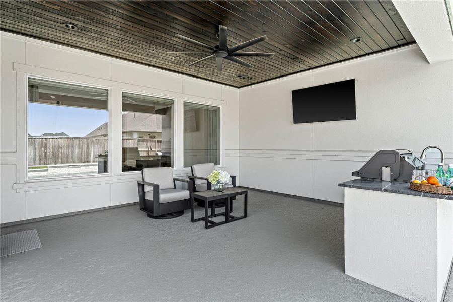 Exterior details and patio area of a home in , Friendswood (Image 24). Exterior details and patio area of a home in , Friendswood (Image 24).