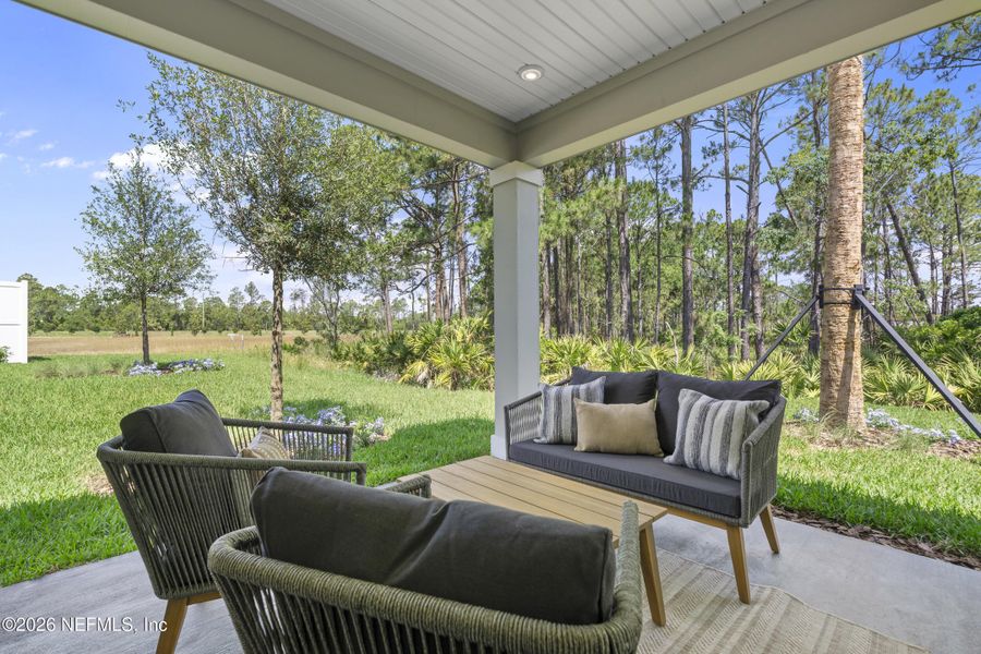 Exterior details and patio area of a home in Reserve East, Flagler Beach (Image 25). Exterior details and patio area of a home in Reserve East, Flagler Beach (Image 25).