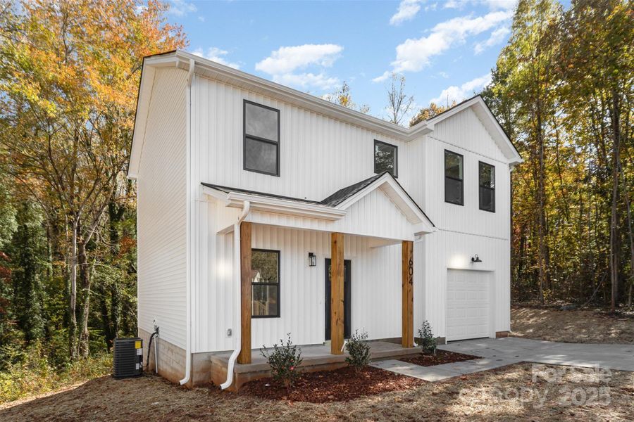 Exterior details and patio area of a home in , Conover (Image 19).