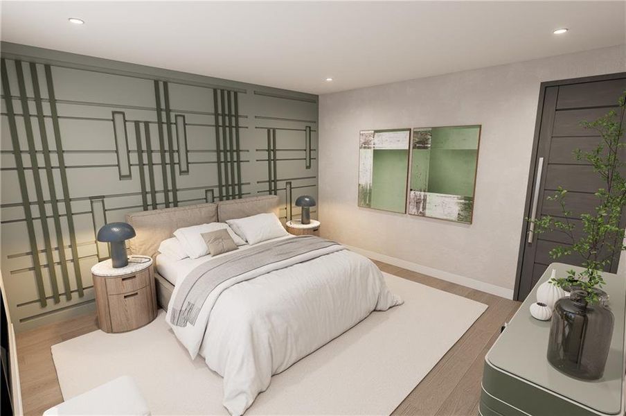 Furnished interior view inside a new home in , Buford (Image 14).