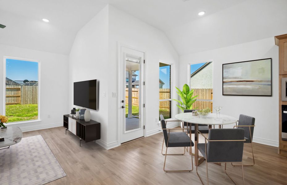 Virtually Staged Dining Area