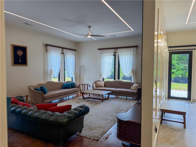 Furnished interior view inside a new home in , Cumming (Image 8). Furnished interior view inside a new home in , Cumming (Image 8).