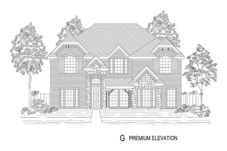 Representative rendering of the exterior for the Stonehaven 45 2R-CW by First Texas Homes (Image 16). Representative rendering of the exterior for the Stonehaven 45 2R-CW by First Texas Homes (Image 16).