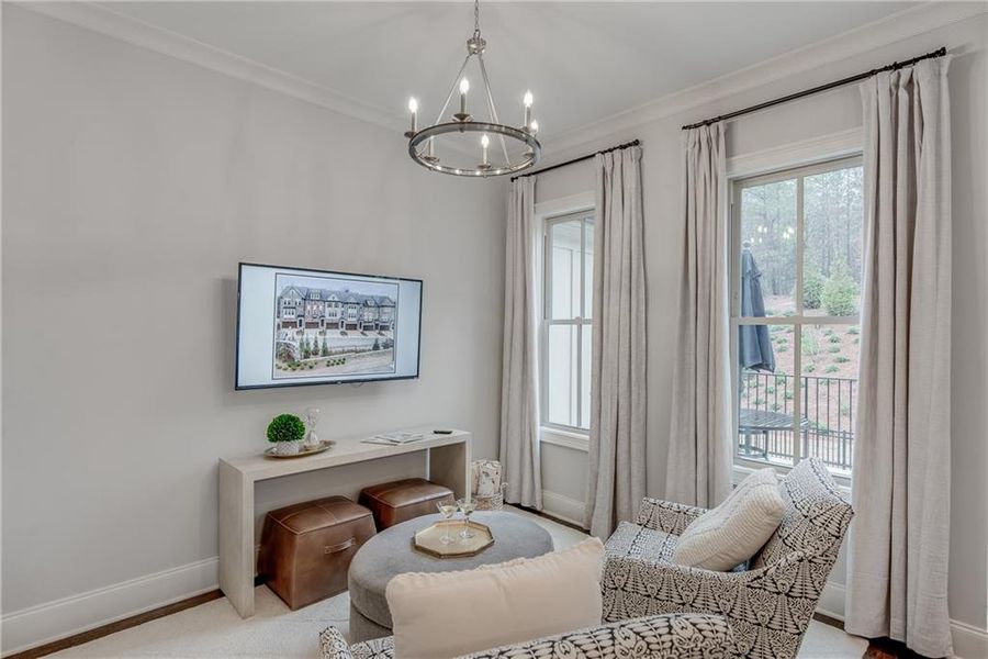 Furnished interior view inside a new home in Laurel View, Suwanee (Image 34).