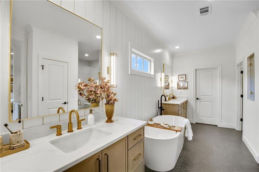 Furnished interior view inside a new home in Laurel View, Suwanee (Image 38).