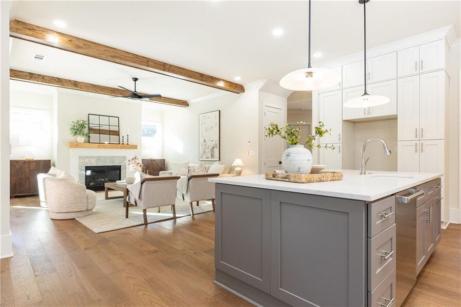 Furnished interior view inside a new home in , Atlanta (Image 15). Furnished interior view inside a new home in , Atlanta (Image 15).