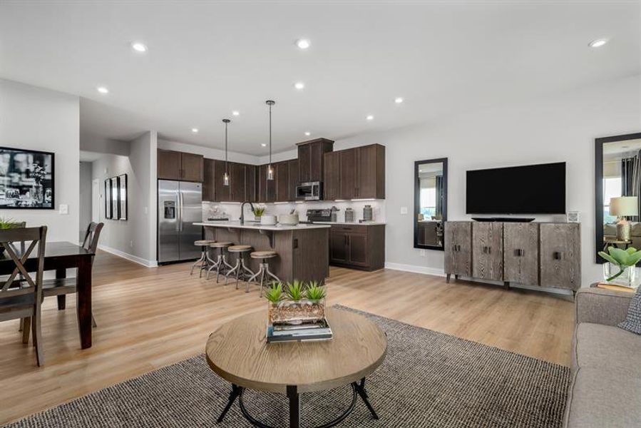 Furnished interior view inside a new home in McCain's Station Townhomes, Gallatin (Image 10).