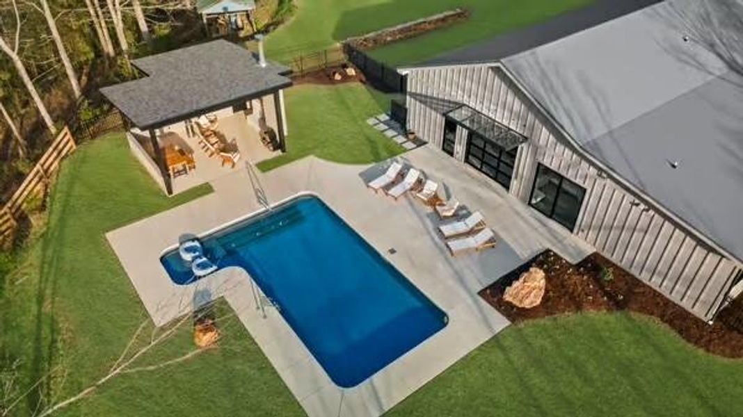 Exterior details and patio area of a home in , Talking Rock (Image 21).