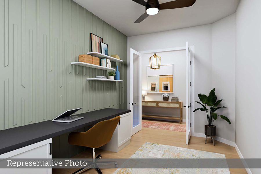 Furnished interior view inside a new home in Austin Point - Terrace Collection, Richmond (Image 4).