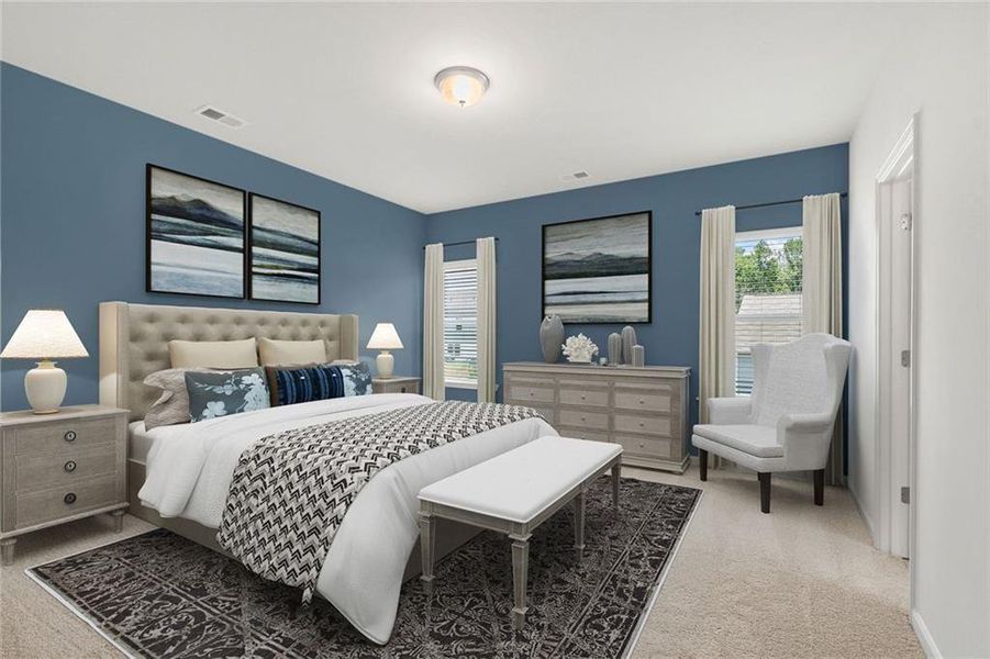 Furnished interior view inside a new home in The Andros, Dalton (Image 9).