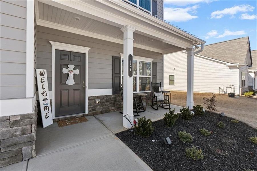 Exterior details and patio area of a home in Jackson Farm, Cartersville (Image 30).