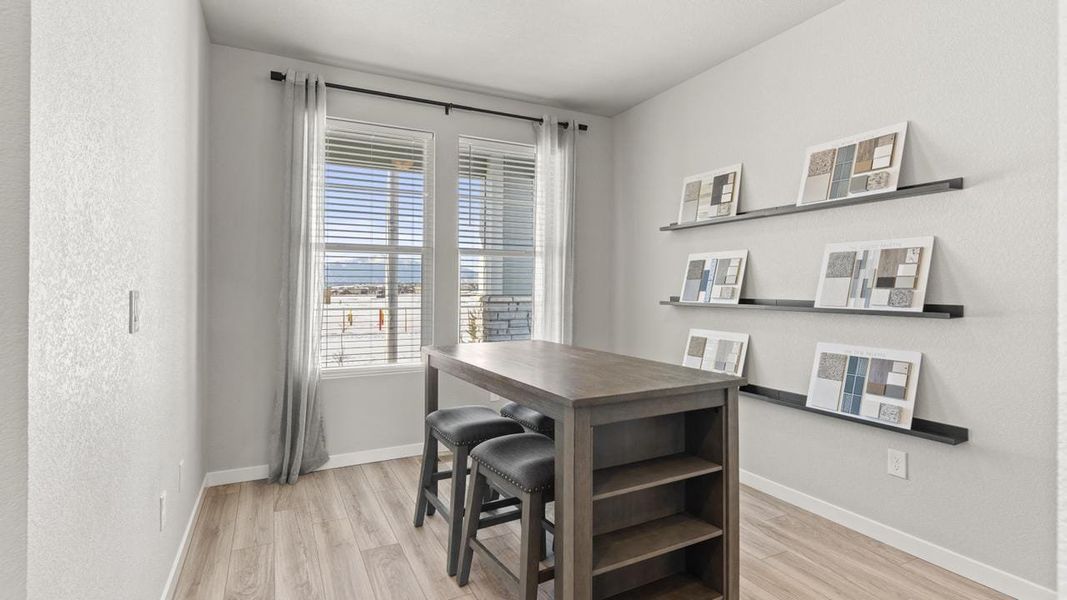 Representative furnished interior of a home built from the Elm by View Homes in Aspen Ranch, Fountain (Image 3).