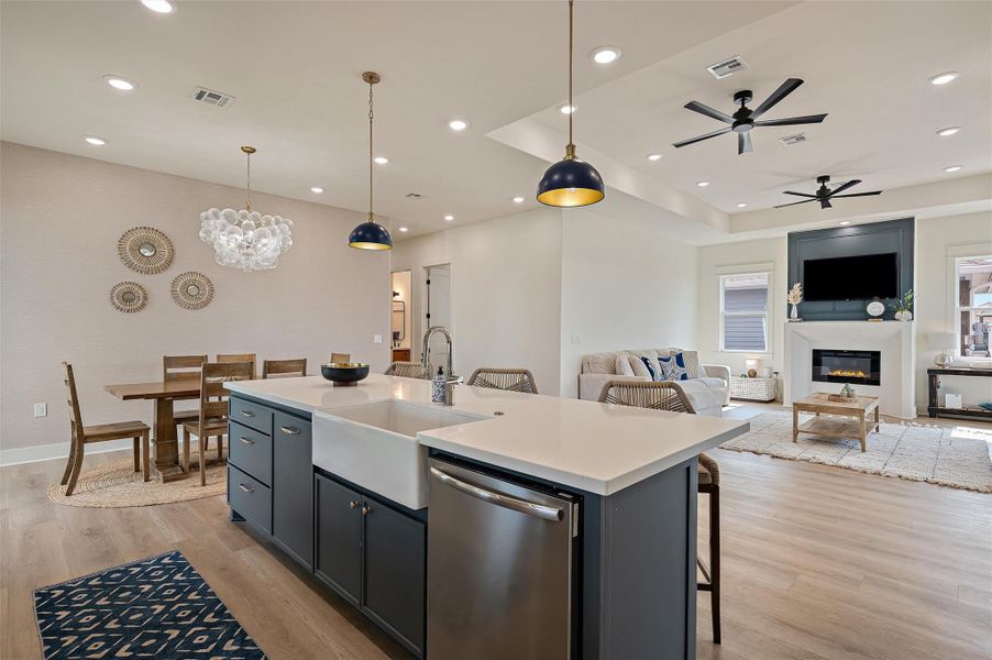 Furnished interior view inside a new home in , Crystal Beach (Image 27).