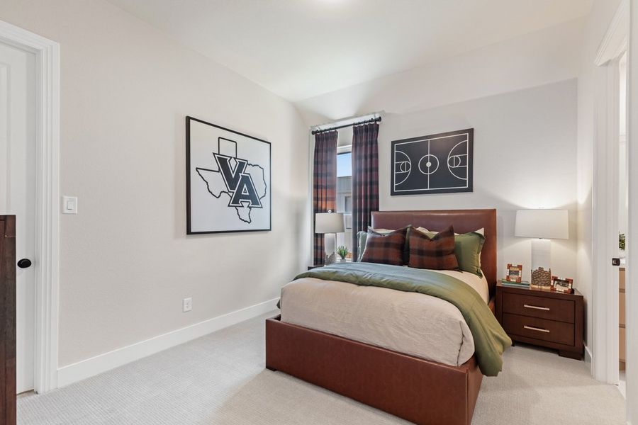 Representative Secondary Bedroom - some options shown Representative Secondary Bedroom - some options shown