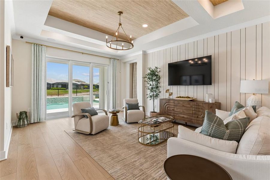 Furnished interior view inside a new home in Cassata Lakes, Nokomis (Image 10).