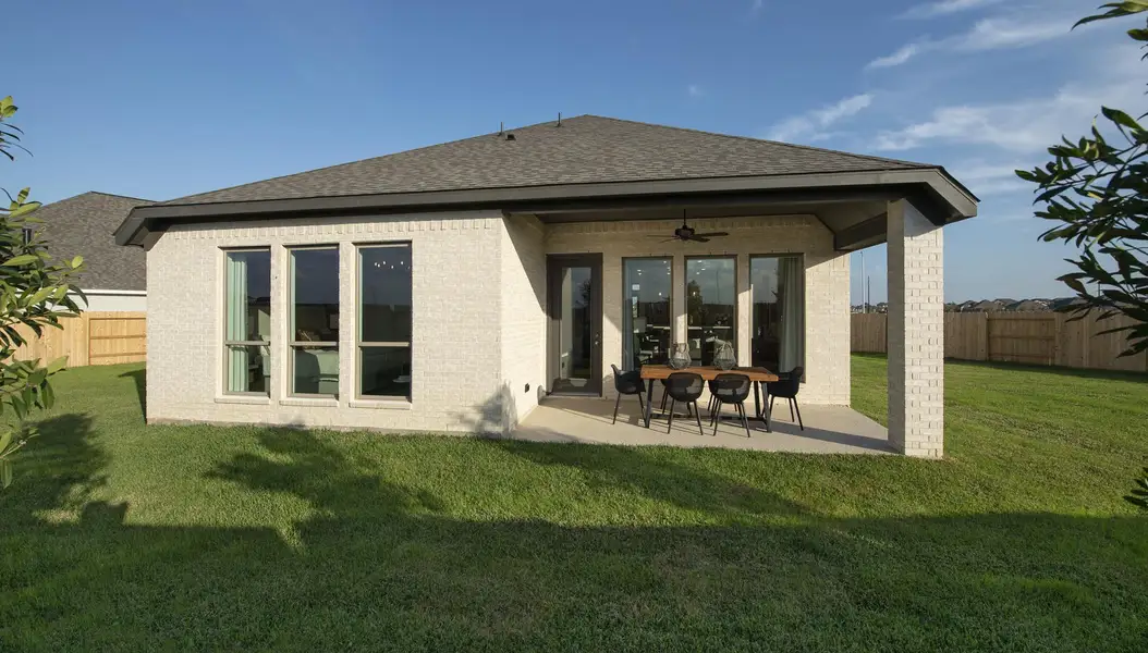 Exterior details and patio area of a home in Marvida, Cypress (Image 3).